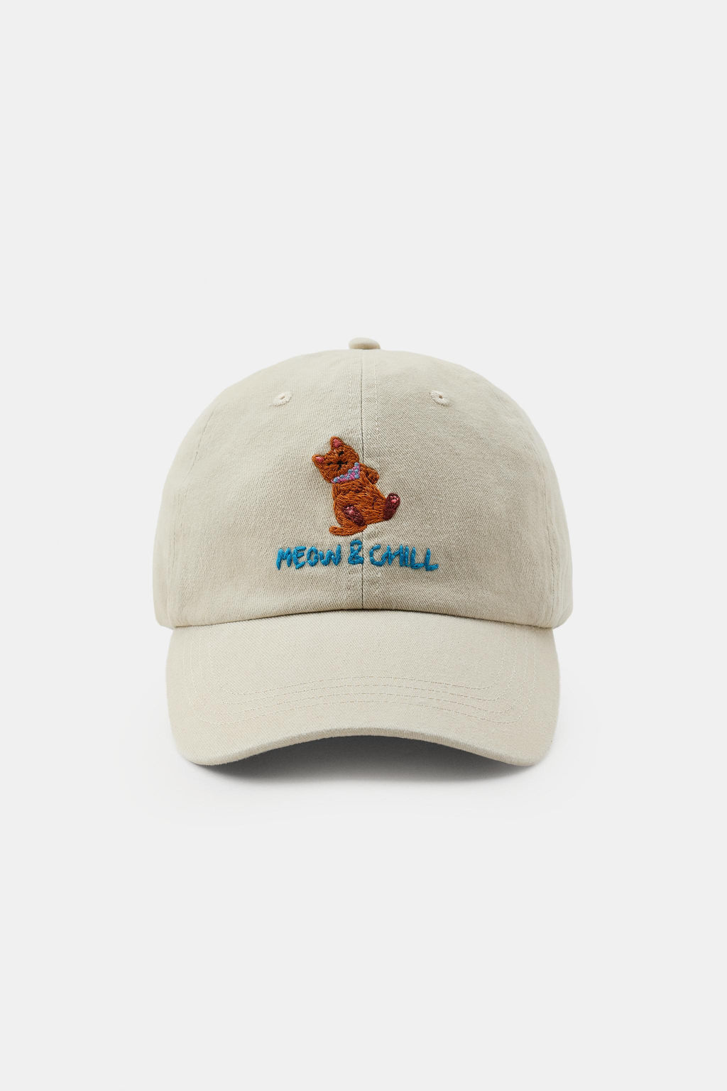 GORRA SARGA BORDADOS GATO / Piedra
