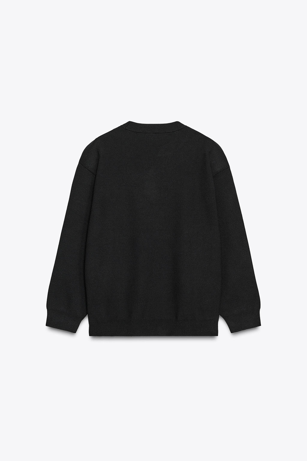 PLAIN KNIT SWEATSHIRT WITH SHOULDER PADS - Zara фото 5