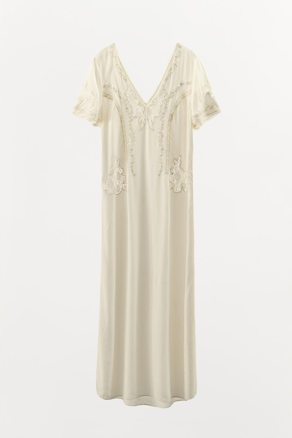 LONG EMBROIDERED DRESS - Zara фото 5