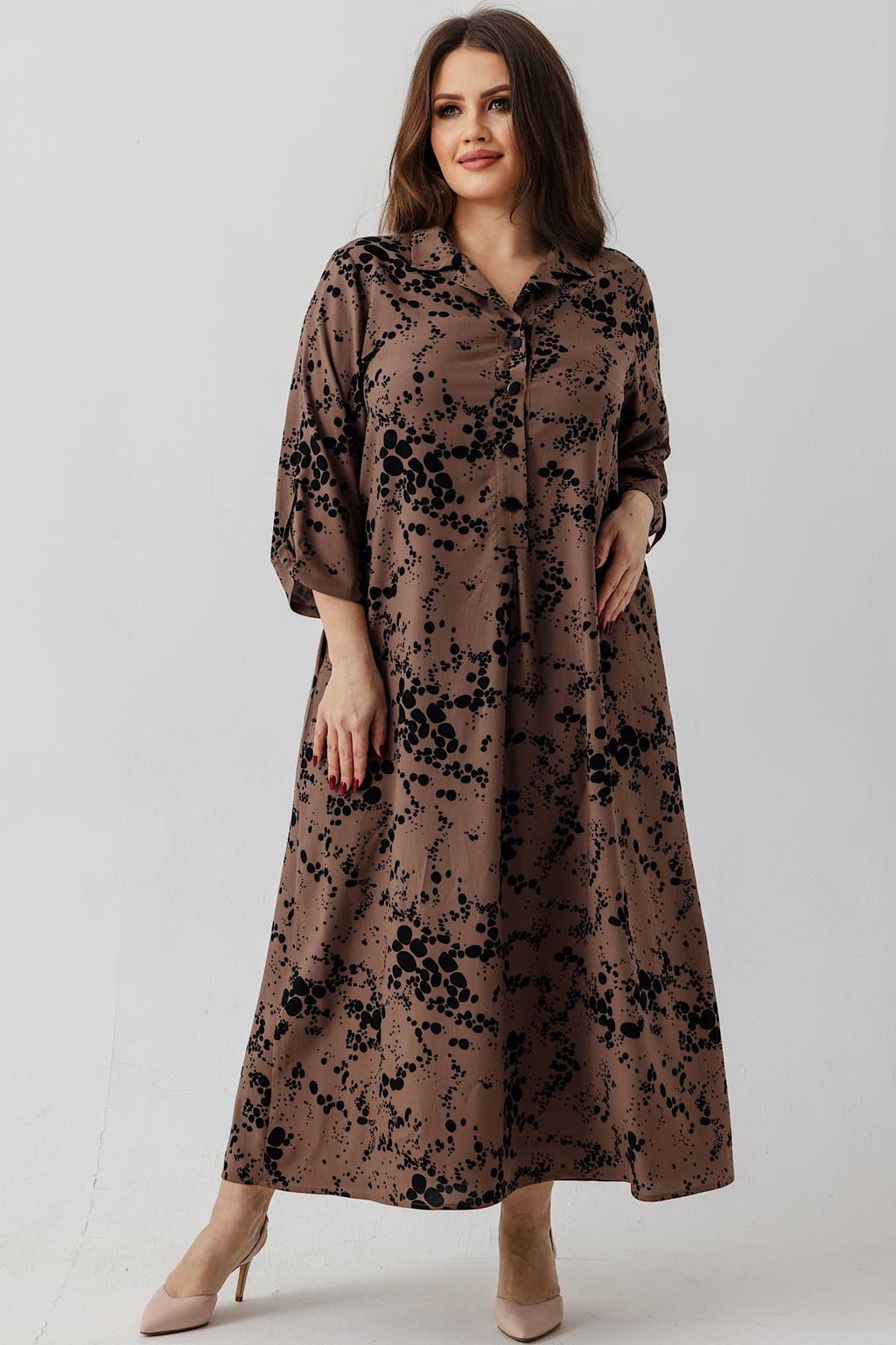 Платье 6145/10/Коричневый