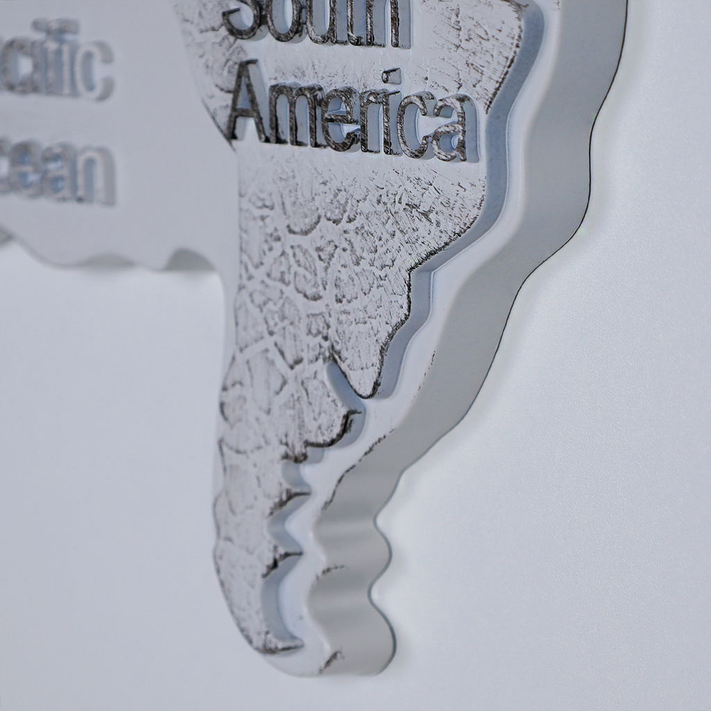 Часы настенные Карта мира 80x40 см / 8456A /уп 6/ - ГалеонТрейд фото 6