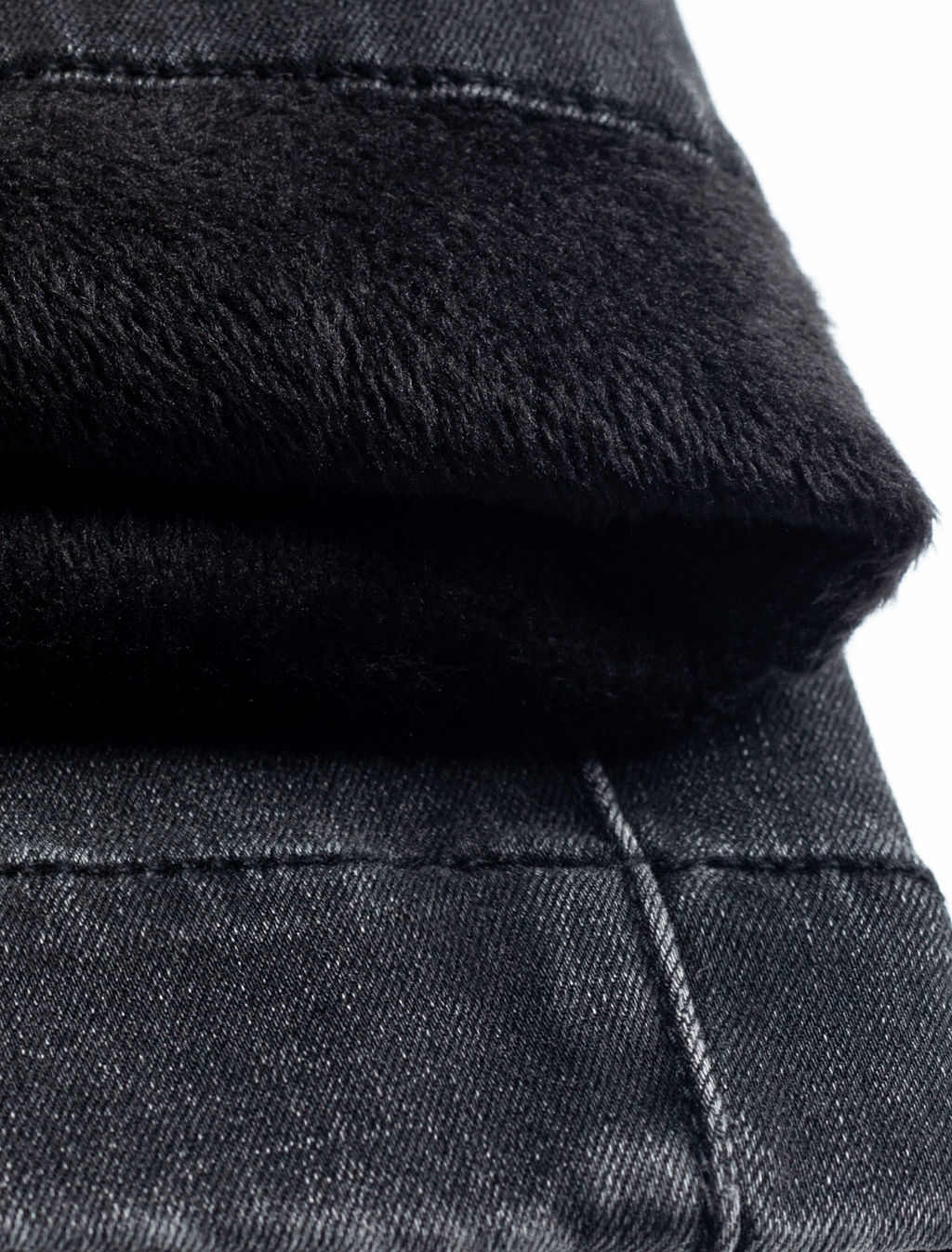 Джинсы-трубы из эластичного денима на флисе - Vilatte фото 5