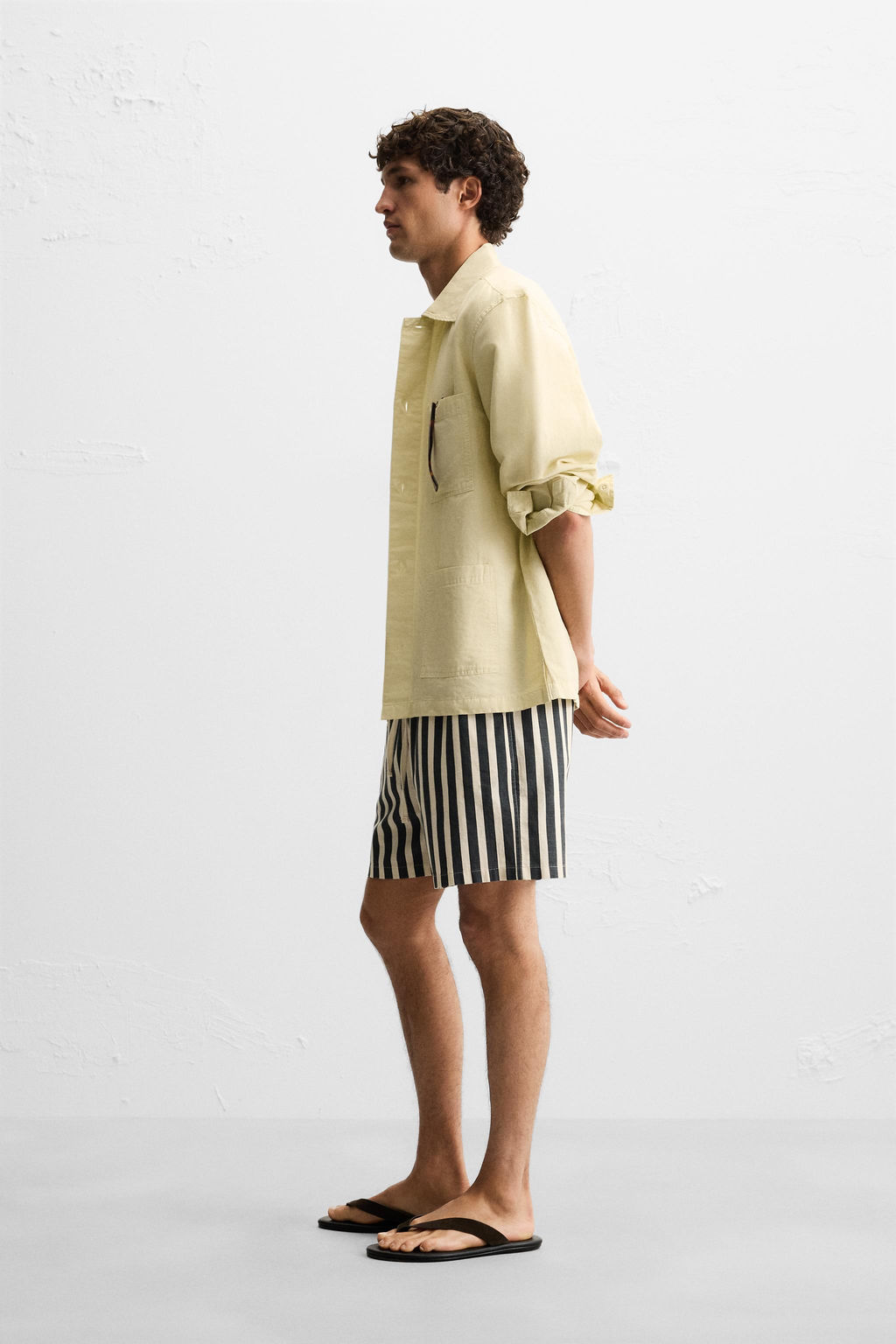 JACQUARD TEXTURED BERMUDA SHORTS - Zara фото 13
