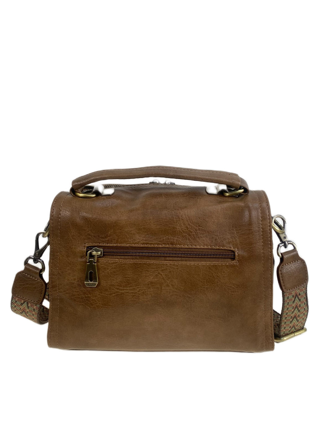 Женская сумка из искусственной кожи, цвет шоколад - Greta фото 2