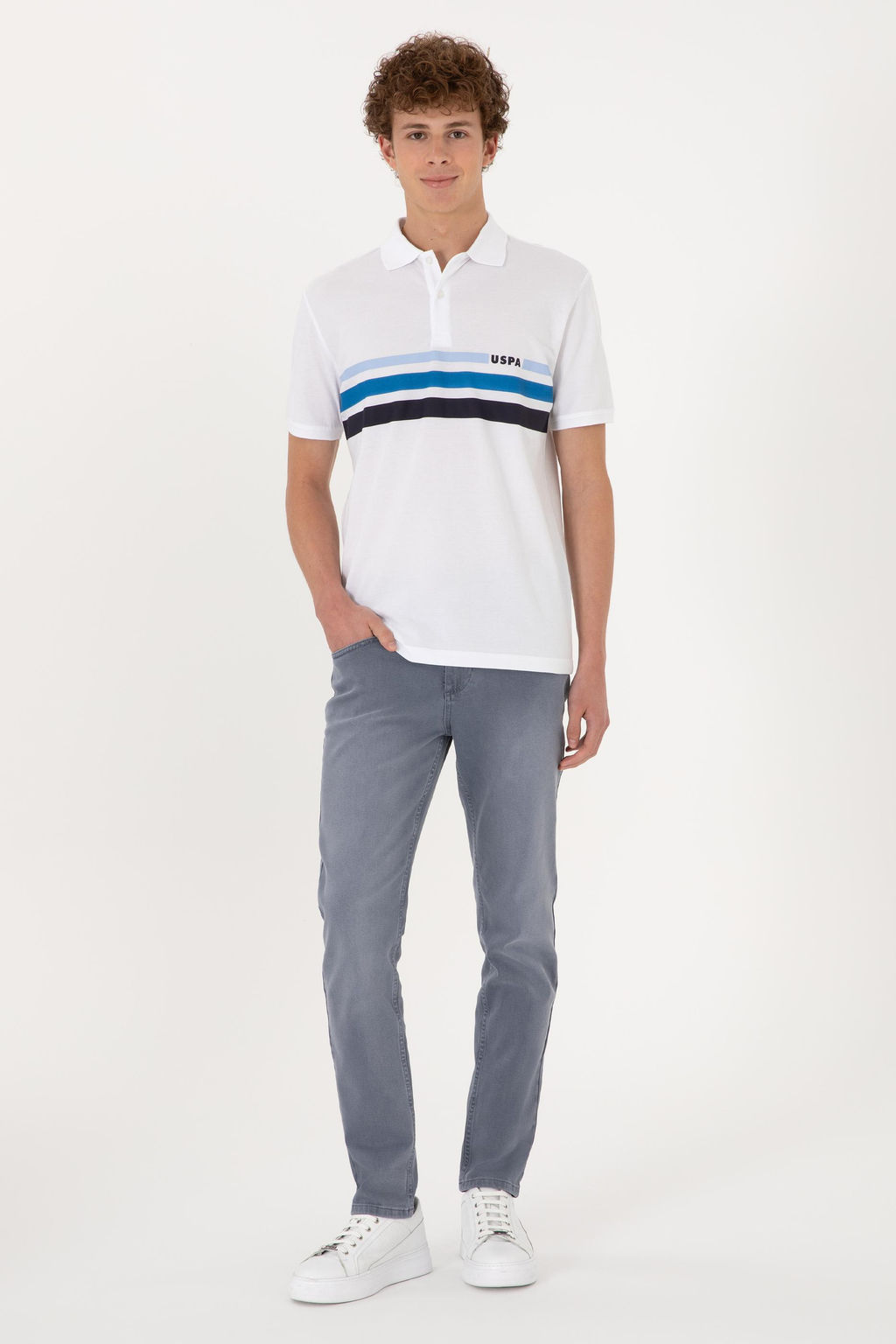 Erkek Regular Fit Polo Yaka Beyaz Ti__rt Sepette S_rpriz _ndirim - U.s. polo assn фото 4