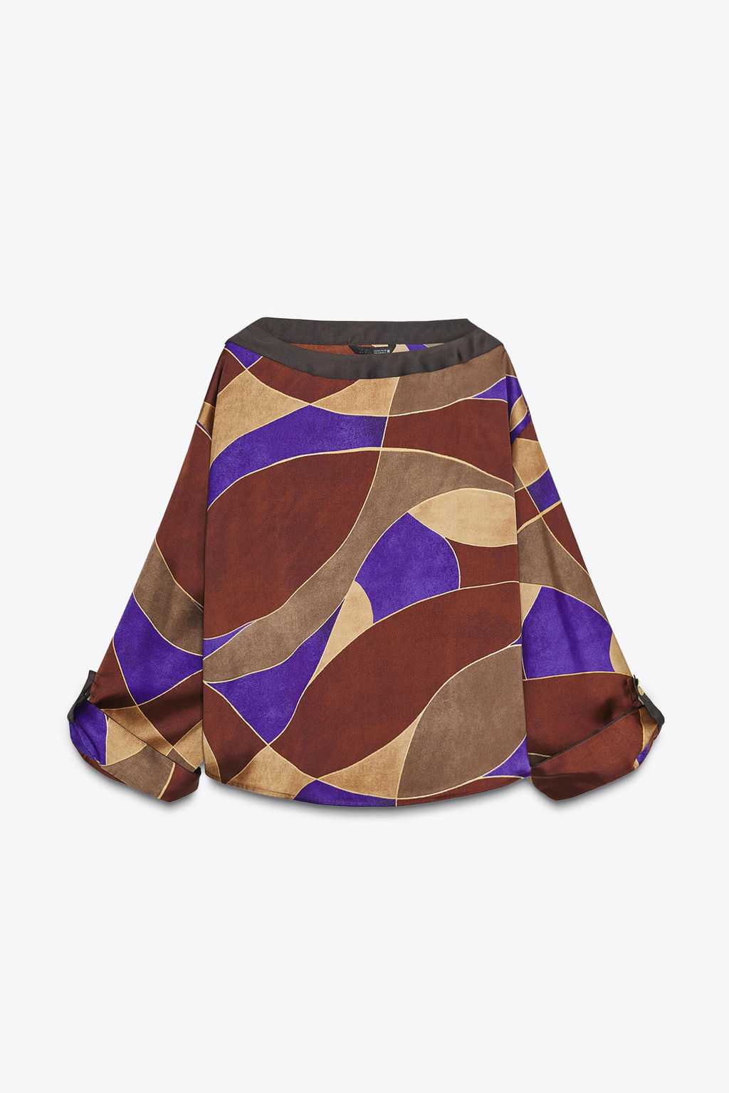 PRINTED SATIN SHIRT - Zara фото 8
