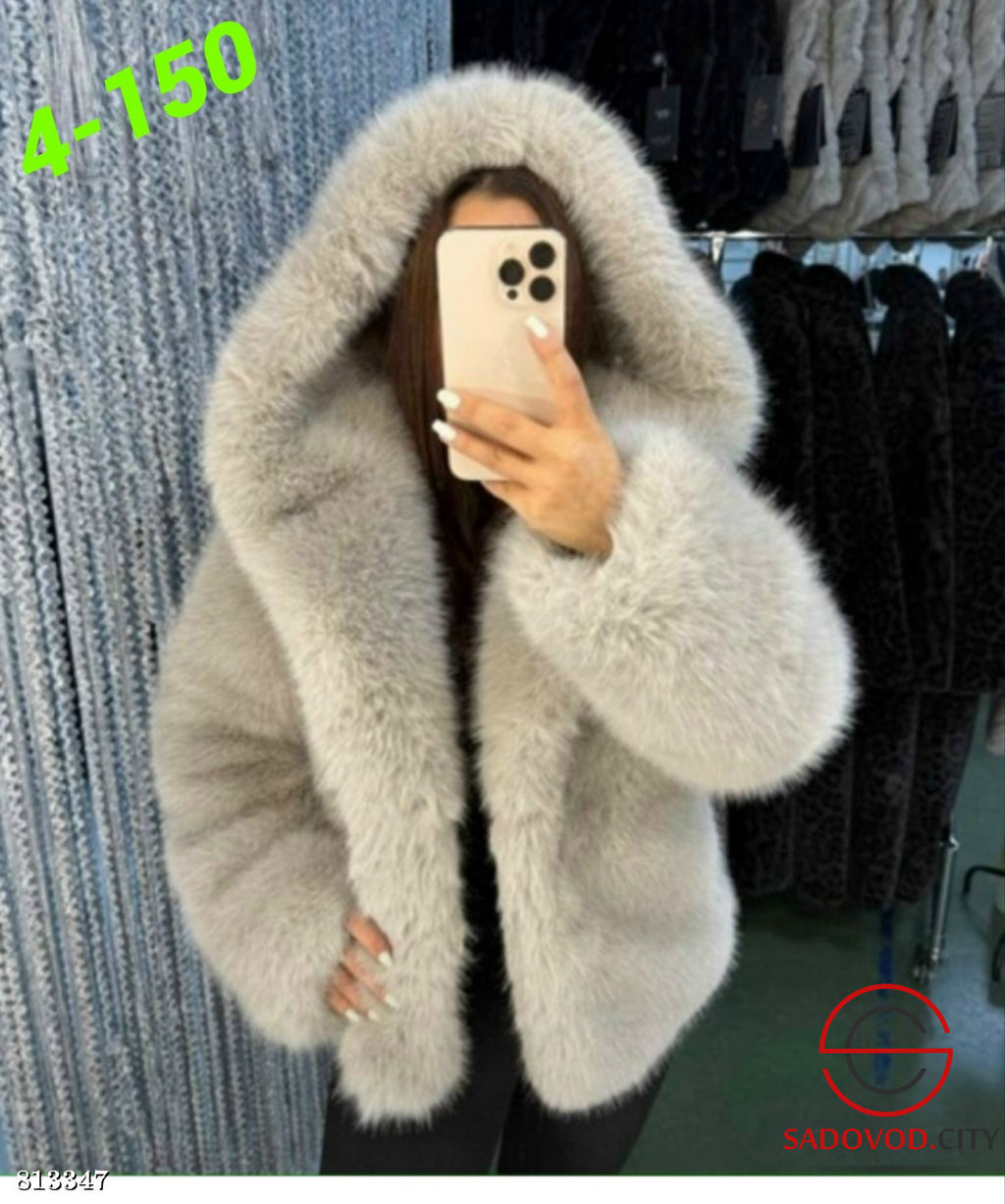 Эко шубки с английским капюшоном