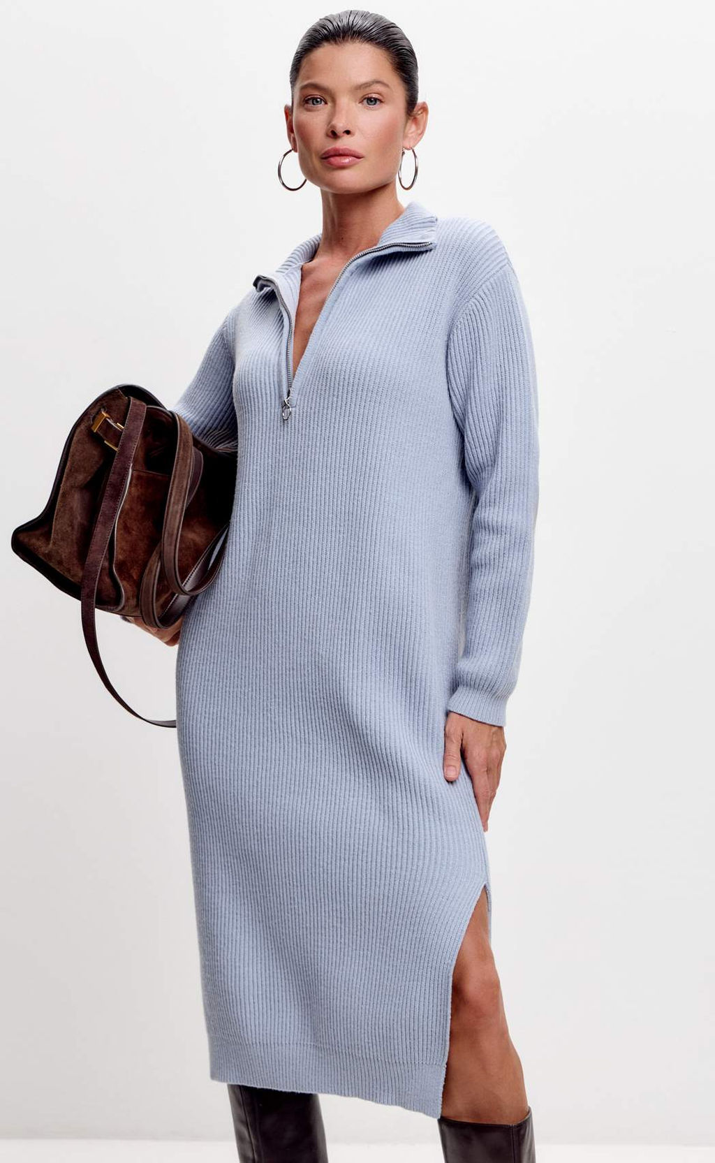 Платье Fine Joyce голубой хлопок с нейлоном фото 15