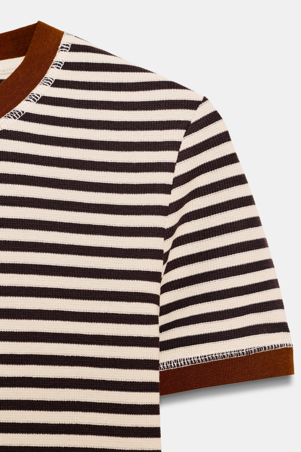 STRIPED SHORT SLEEVE T-SHIRT - Zara фото 12