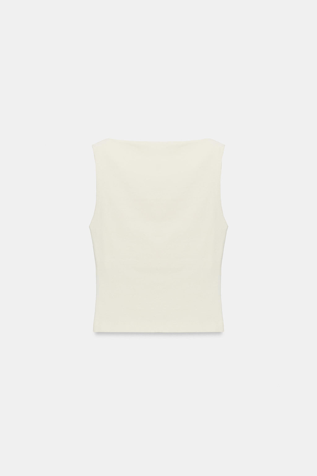TOP CUELLO BARCO / Crudo - Zara фото 4