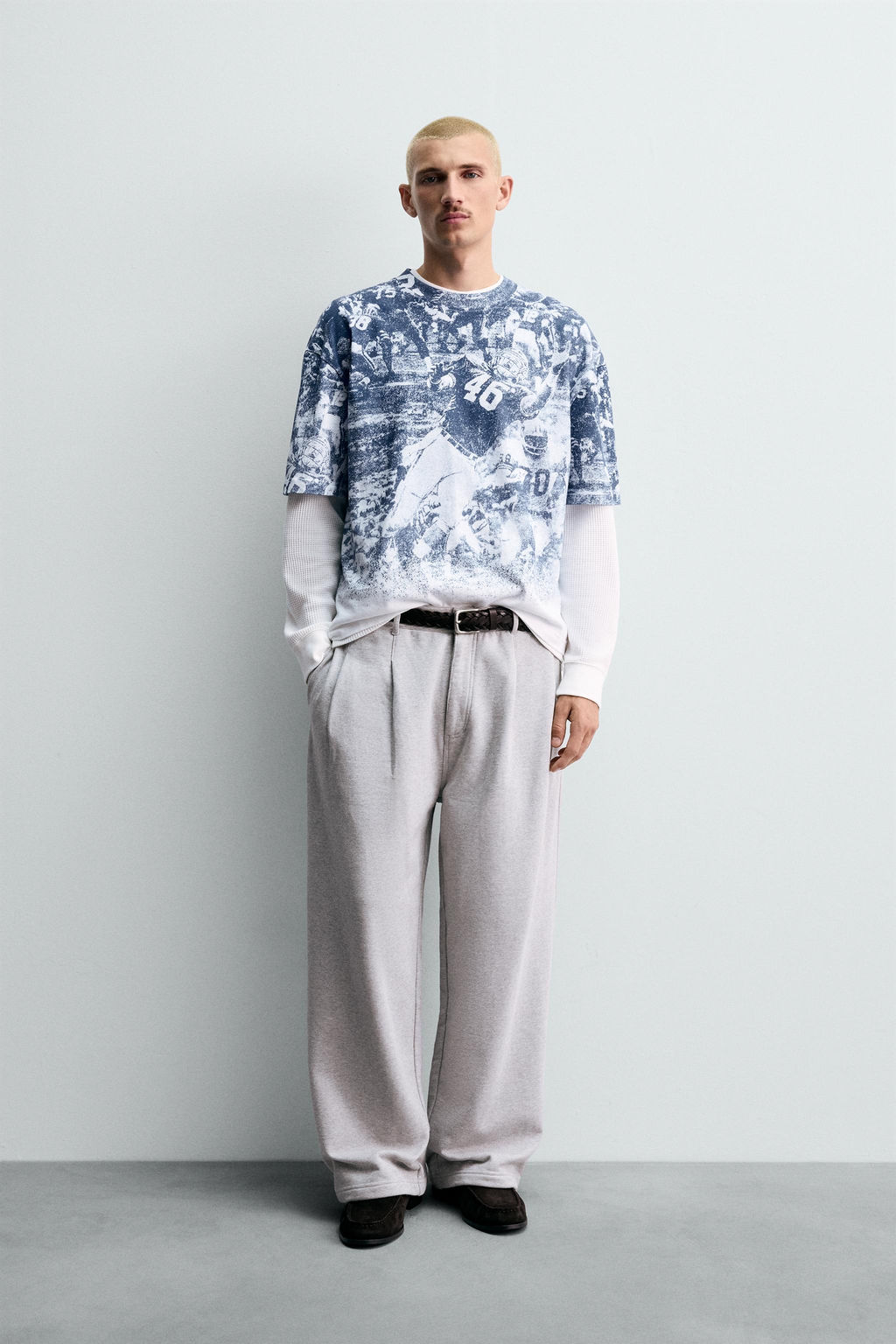 CHAMPION ® X ZARA AMERICAN FOOTBALL PRINT T-SHIRT фото 9