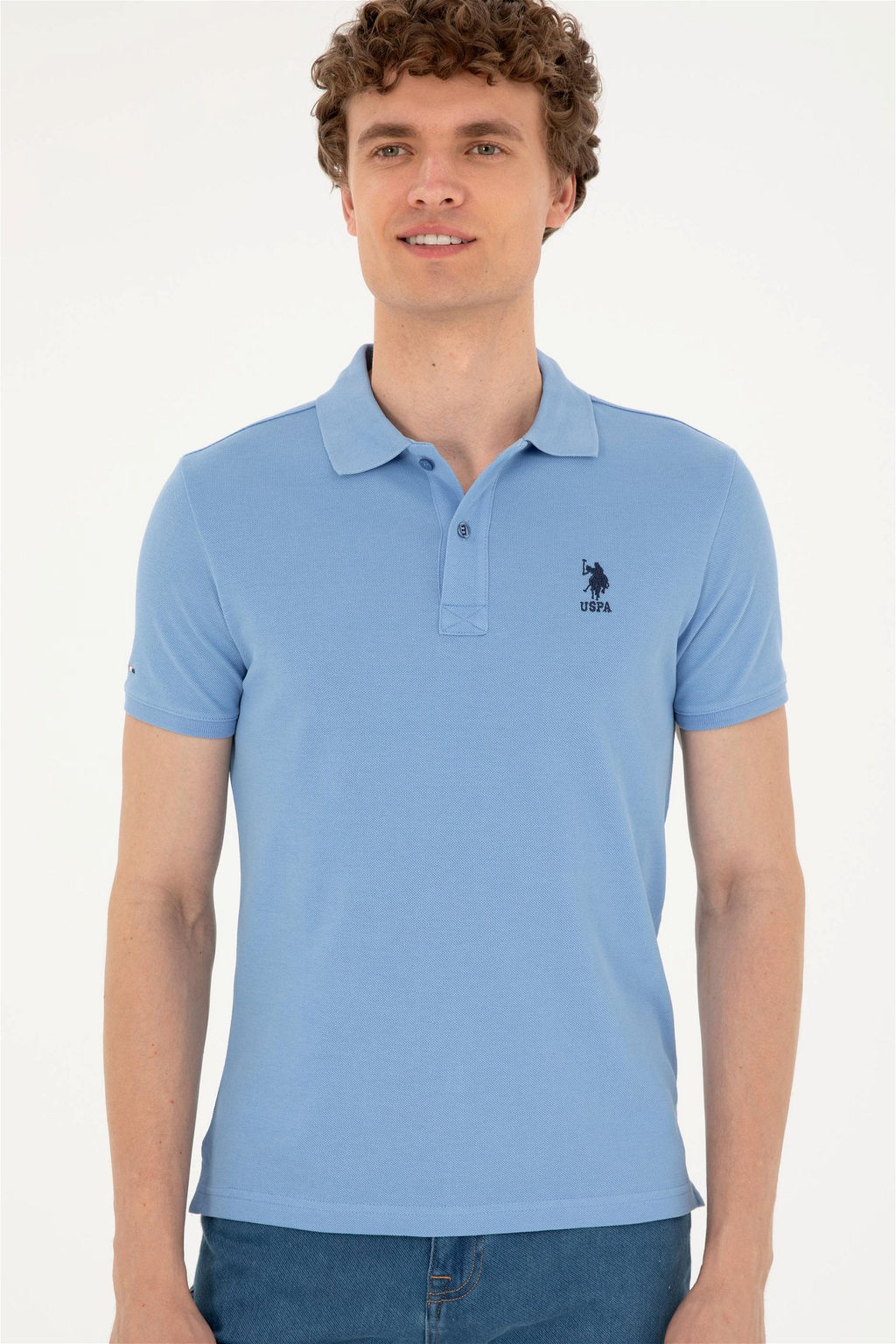 Мужская темно-синяя базовая футболка - U.s. polo assn фото 3