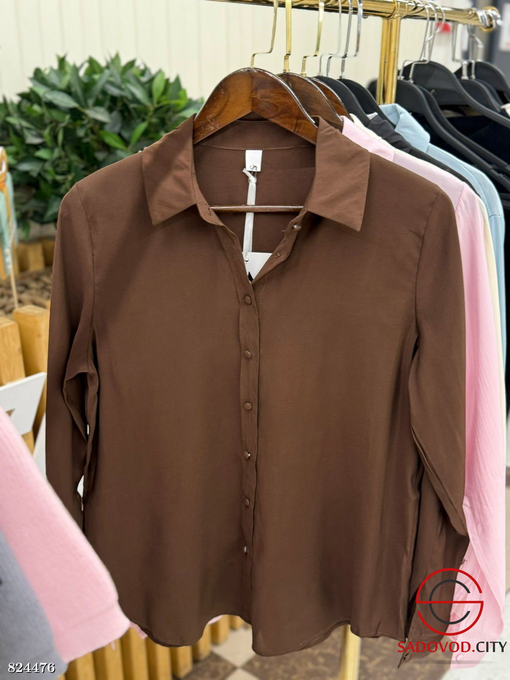 Рубашка женская однотонная