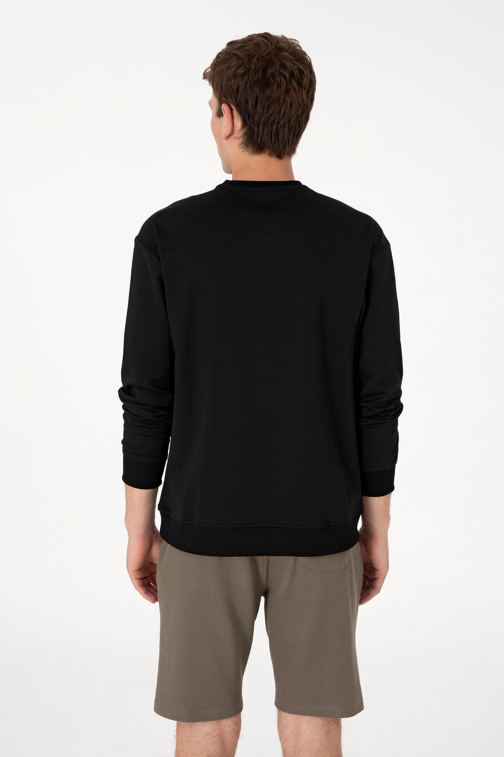 Erkek Siyah Sweatshirt