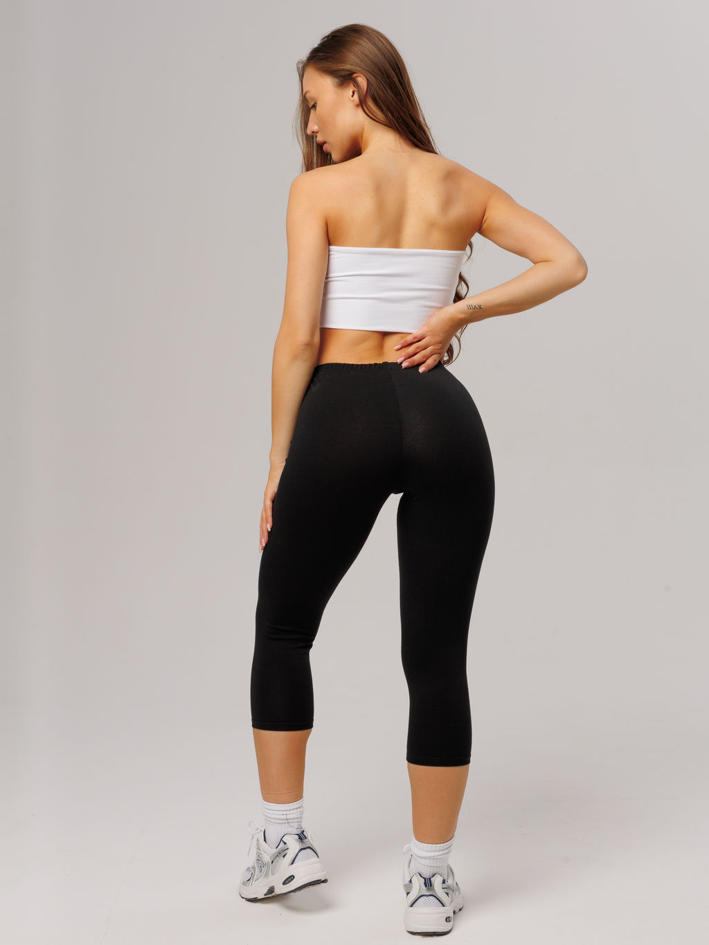 Трикотажные женские бриджи LINGEAMO черные КБ-24 (7)  фото 11