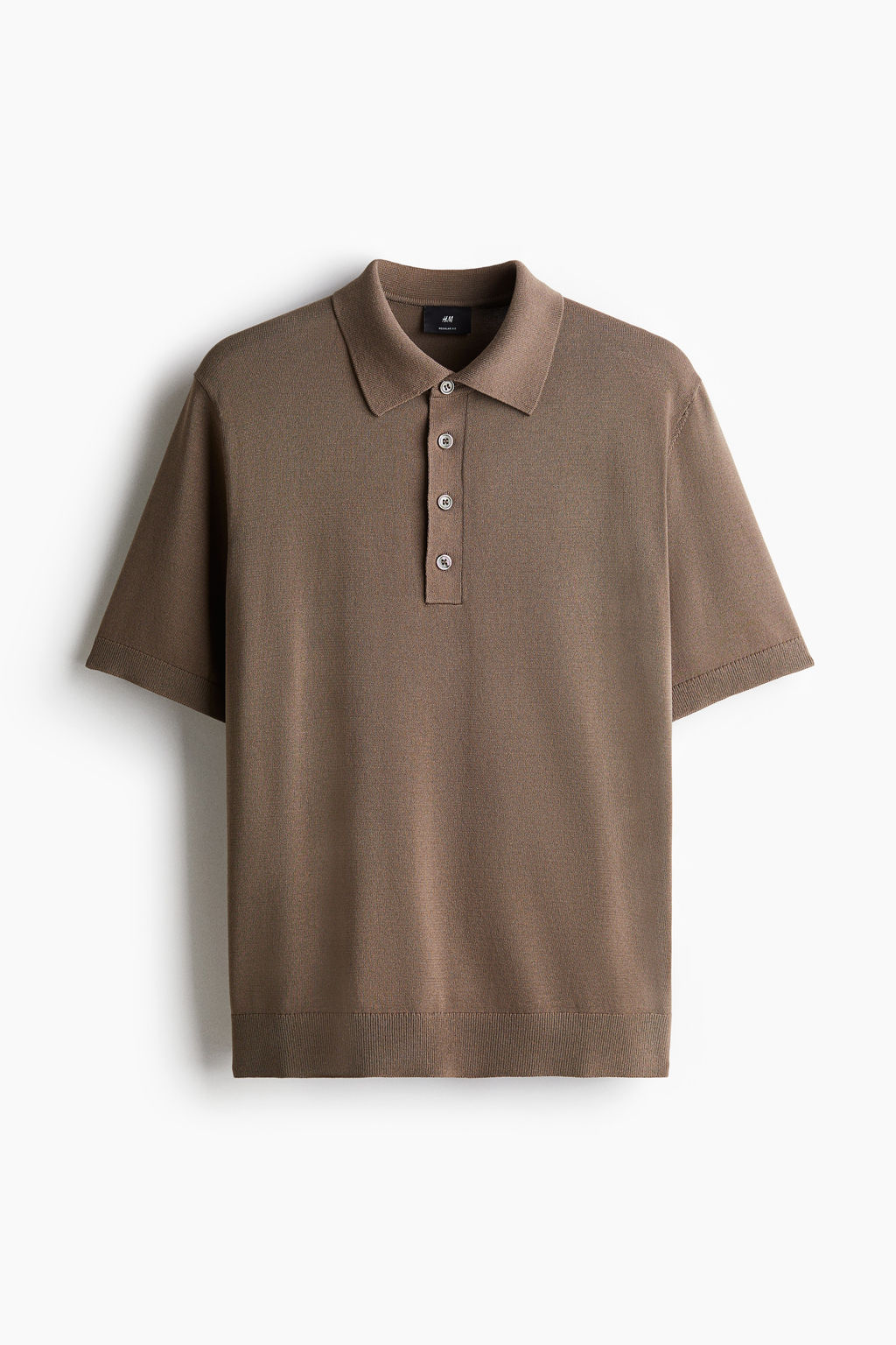 Polo en punto fino Regular Fit - H&m фото 3