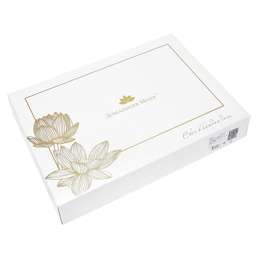 Постельное белье, комплект 1,5 спальный "Шоколадный" 4 предмета: пододеяльник 145х215см на пуговицах, простыня 150х220см, 2 наволочки 70х70см с клапаном-запахом, перкаль гладкокрашенный 115г/м2, хлопок 100%, подарочная коробка 50х36,5х7см с ПВХ встав