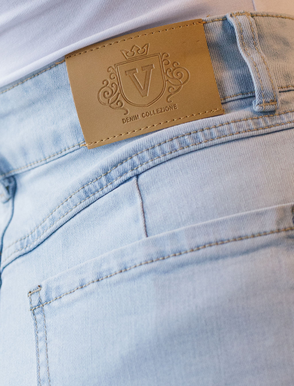 Джинсы-трубы из эластичного денима - Vilatte фото 2