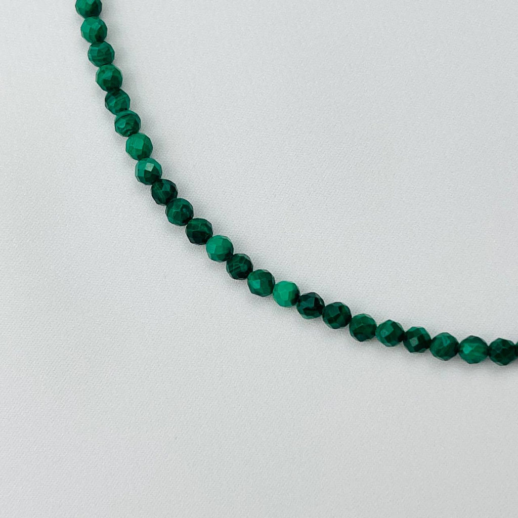 Колье из Малахита и Жемчуга 46 см +