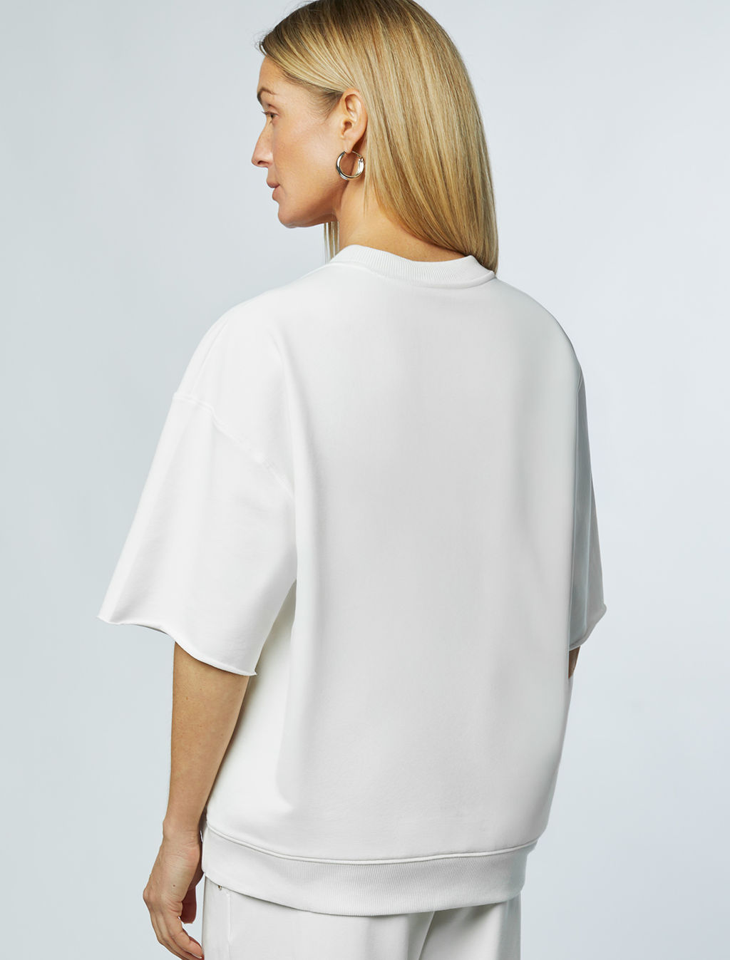 VILATTE / Футболка из футера двухнитки с эластаном  фото 4