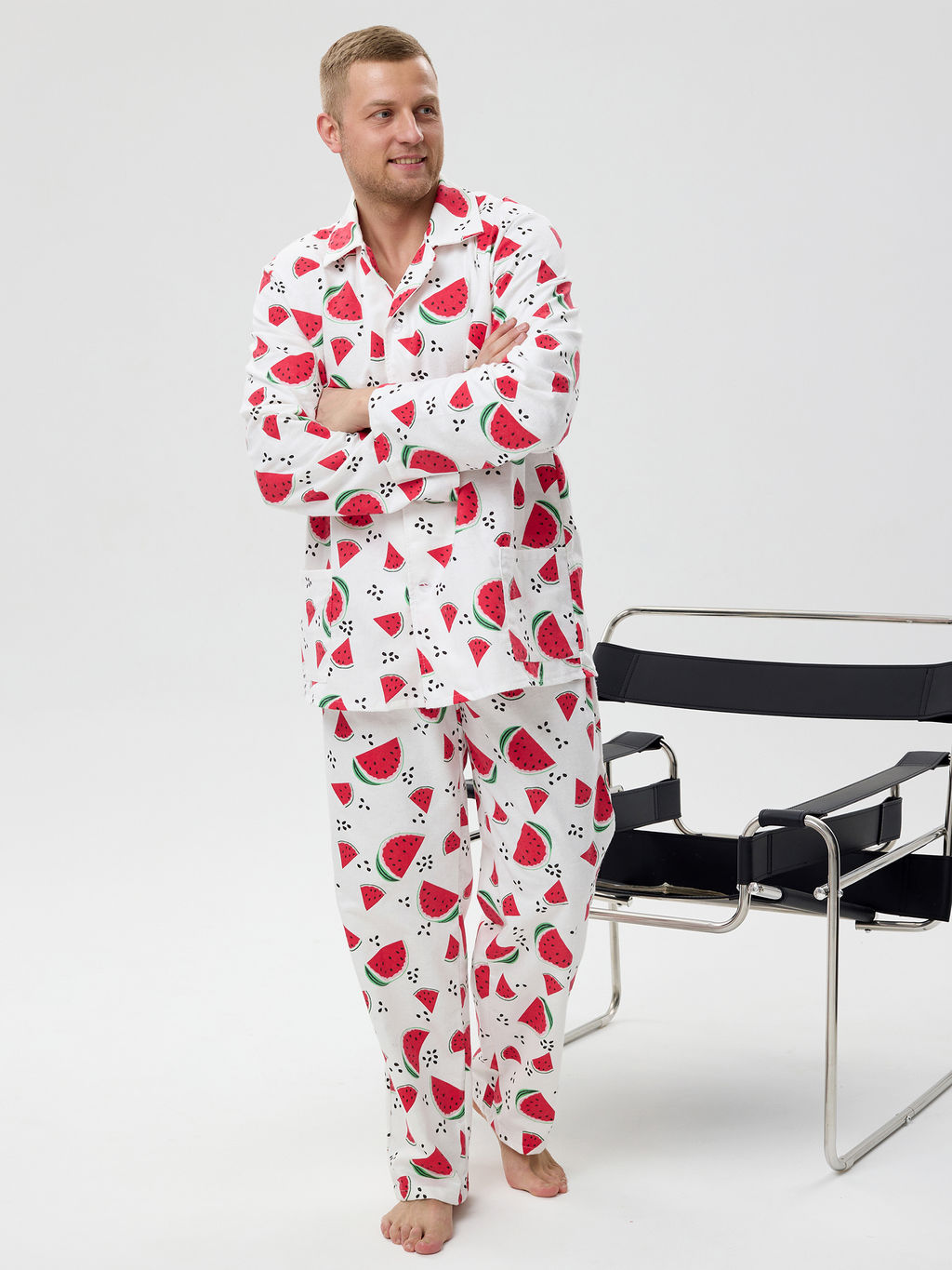 Пижама мужская м37 арбузы - Лето-текс фото 2