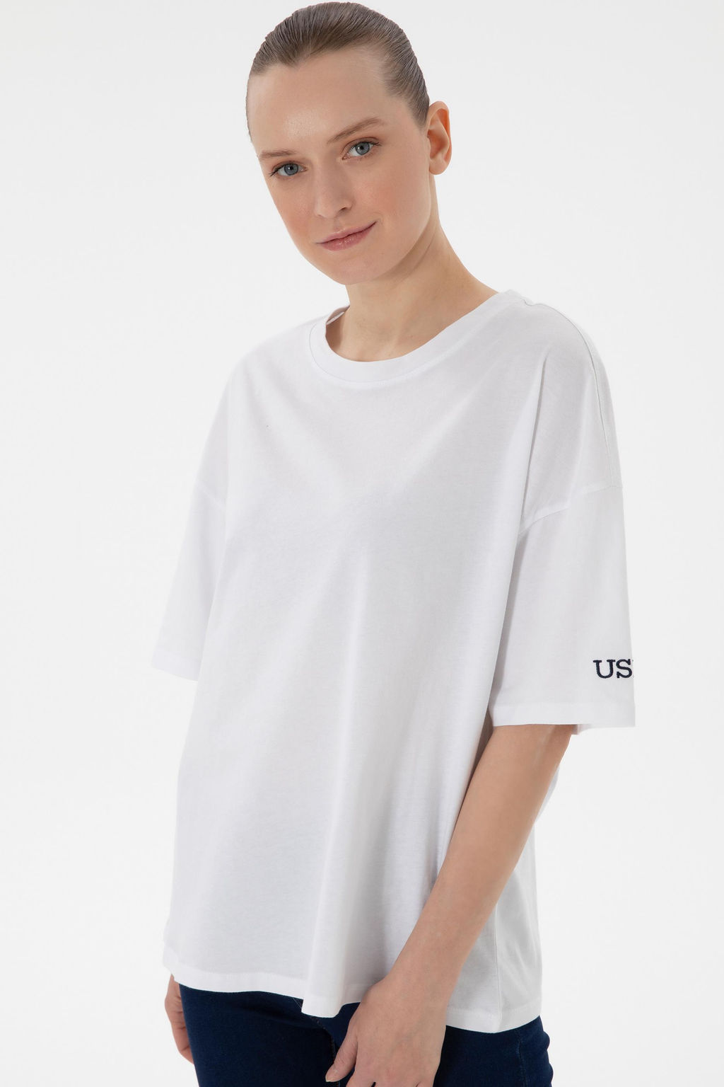 Kad_n Beyaz Ti__rt Sepette S_rpriz _ndirim - U.s. polo assn фото 3