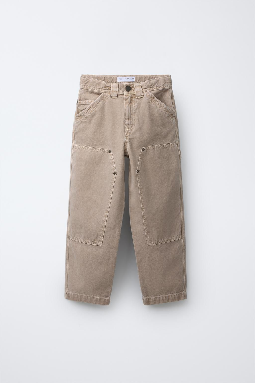 WIDE-LEG CARPENTER TROUSERS WITH POCKETS - Zara фото 2