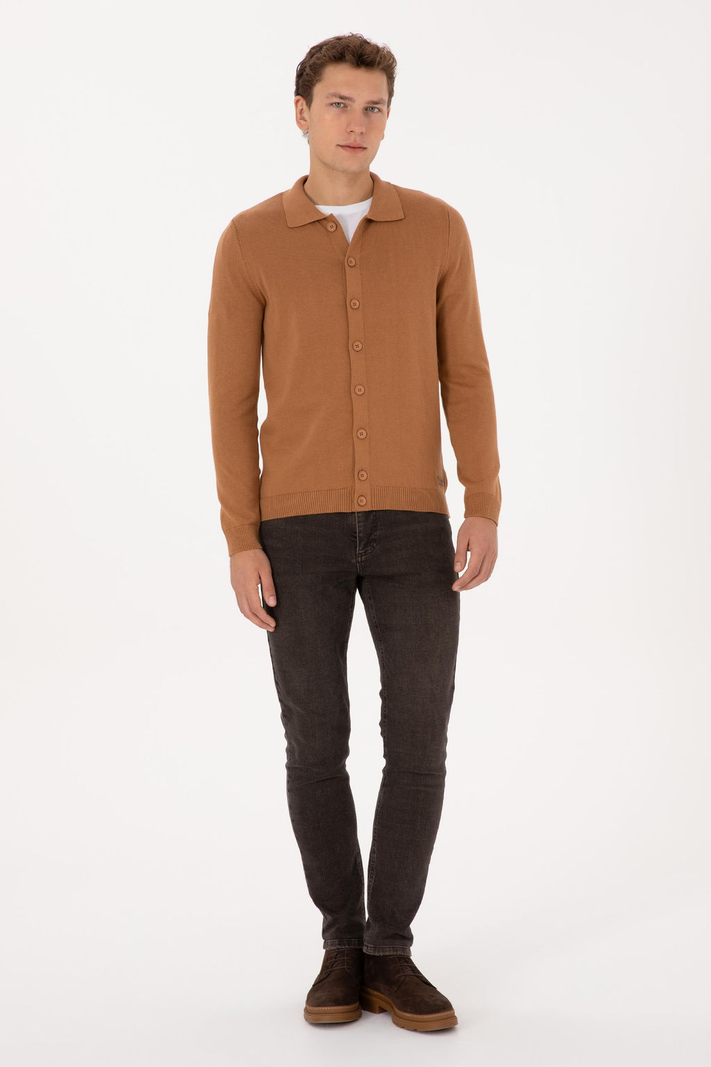 Erkek Camel Basic Triko H_rka - U.s. polo assn фото 4