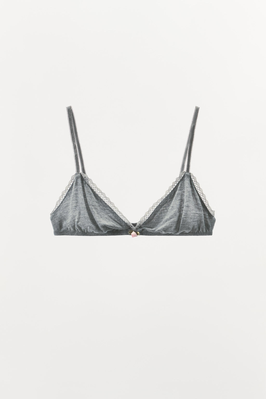 POINTELLE FLORAL TRIANGLE BRALETTE - Zara фото 7