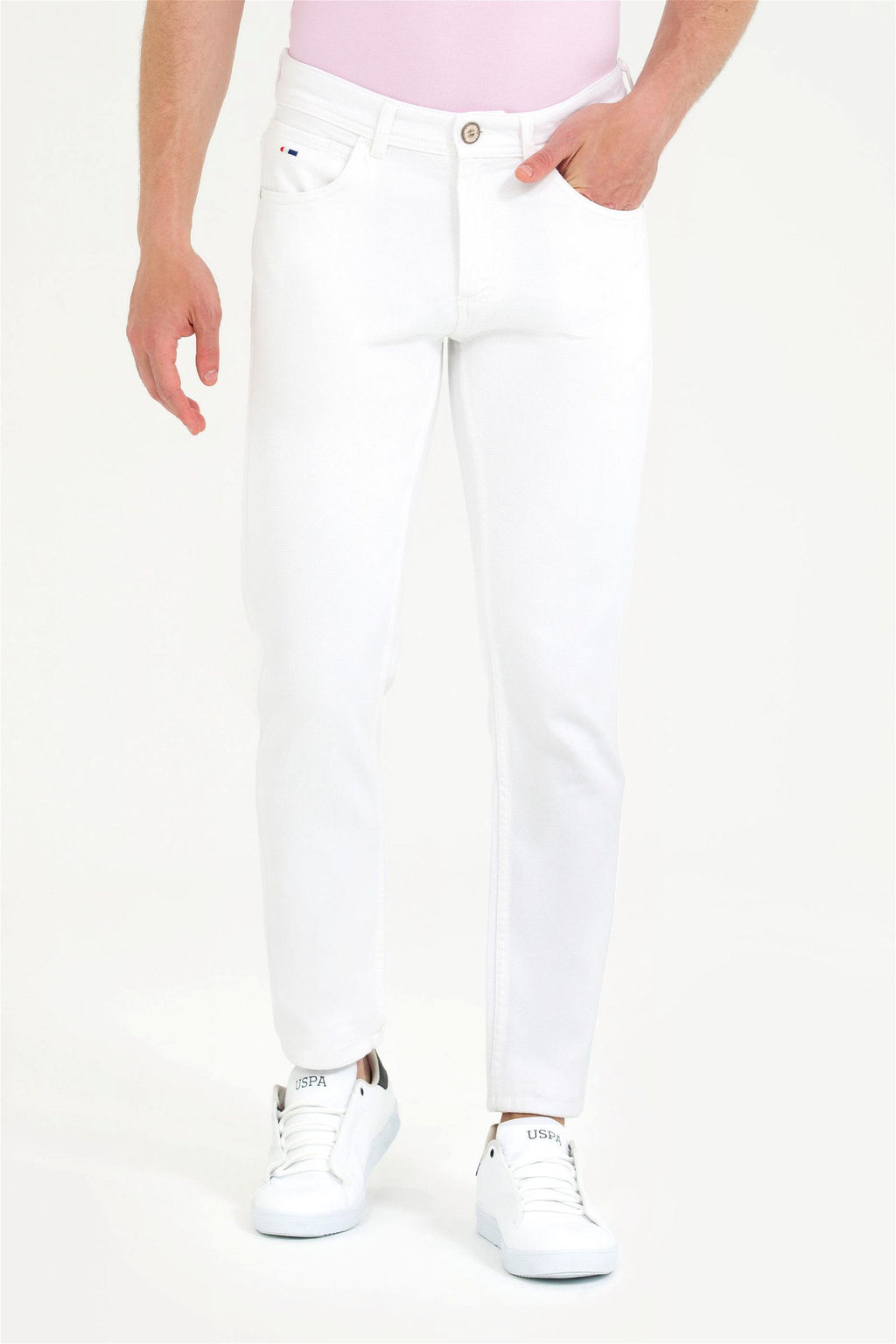 U. S. Polo Assn / Мужские белые джинсовые брюки - U.s. polo assn фото 9