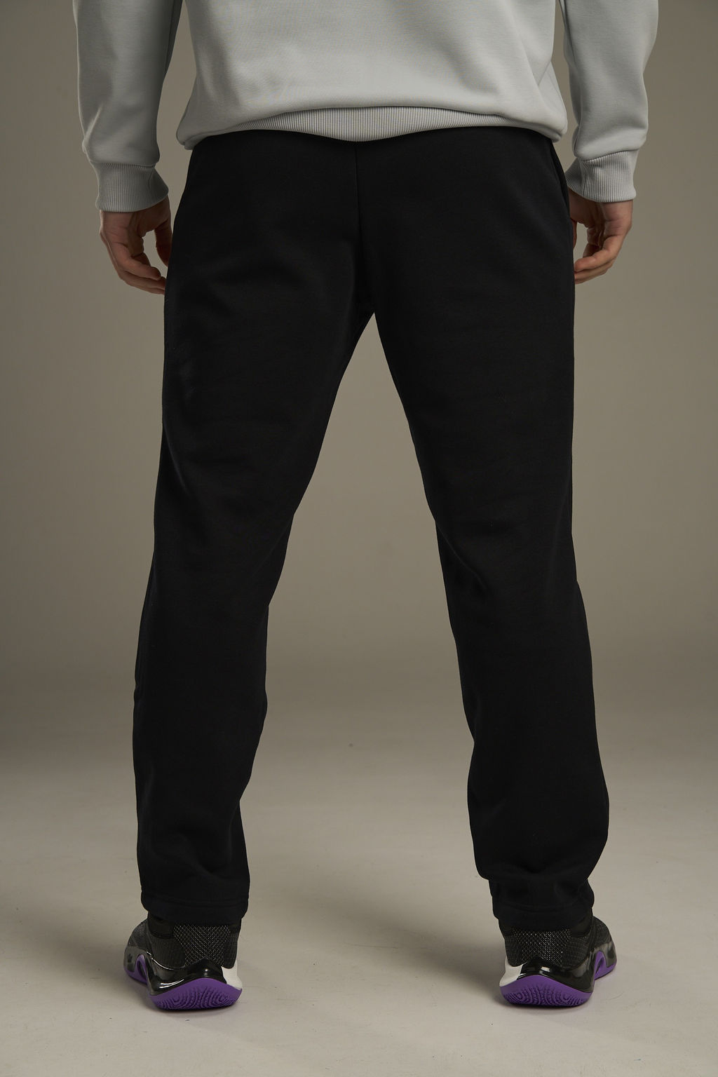 Брюки трикотажные утепленные Черный