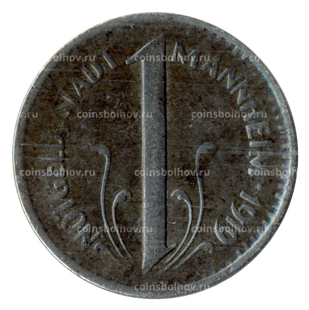 Монета 10 пфеннигов 1919 года Германия  Нотгельд (Мангейм)