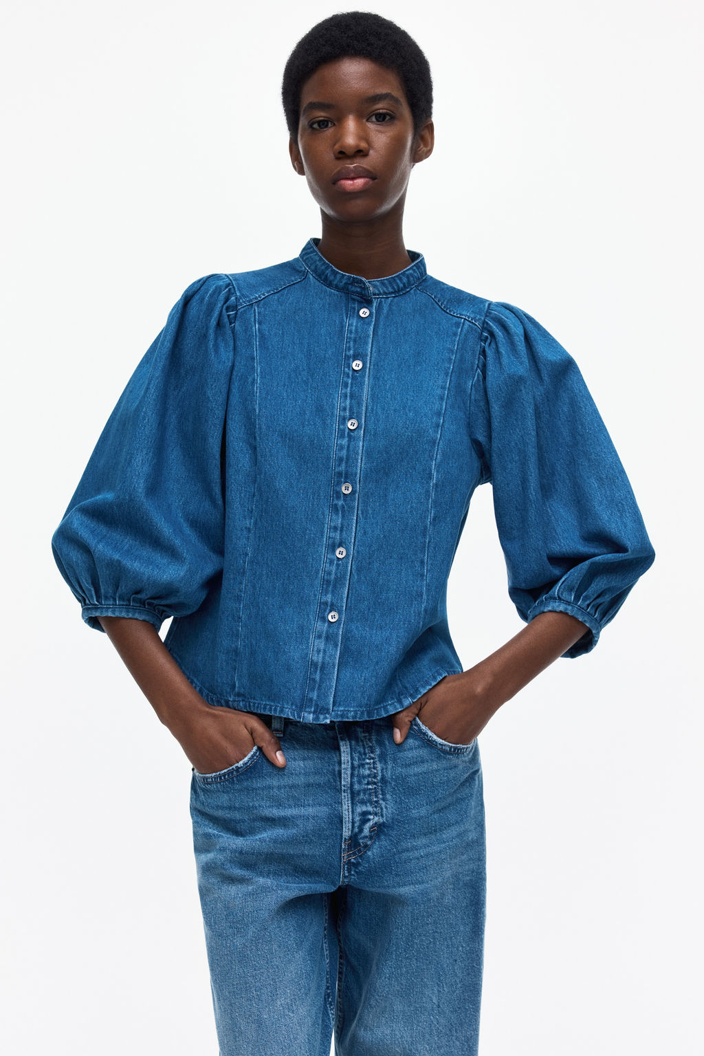 Blusa en denim - H&m фото 3