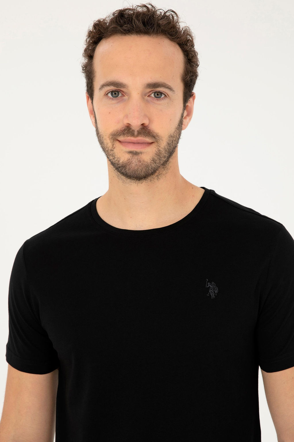 Футболка U.S. Polo Assn мужская черная хлопок  фото 2