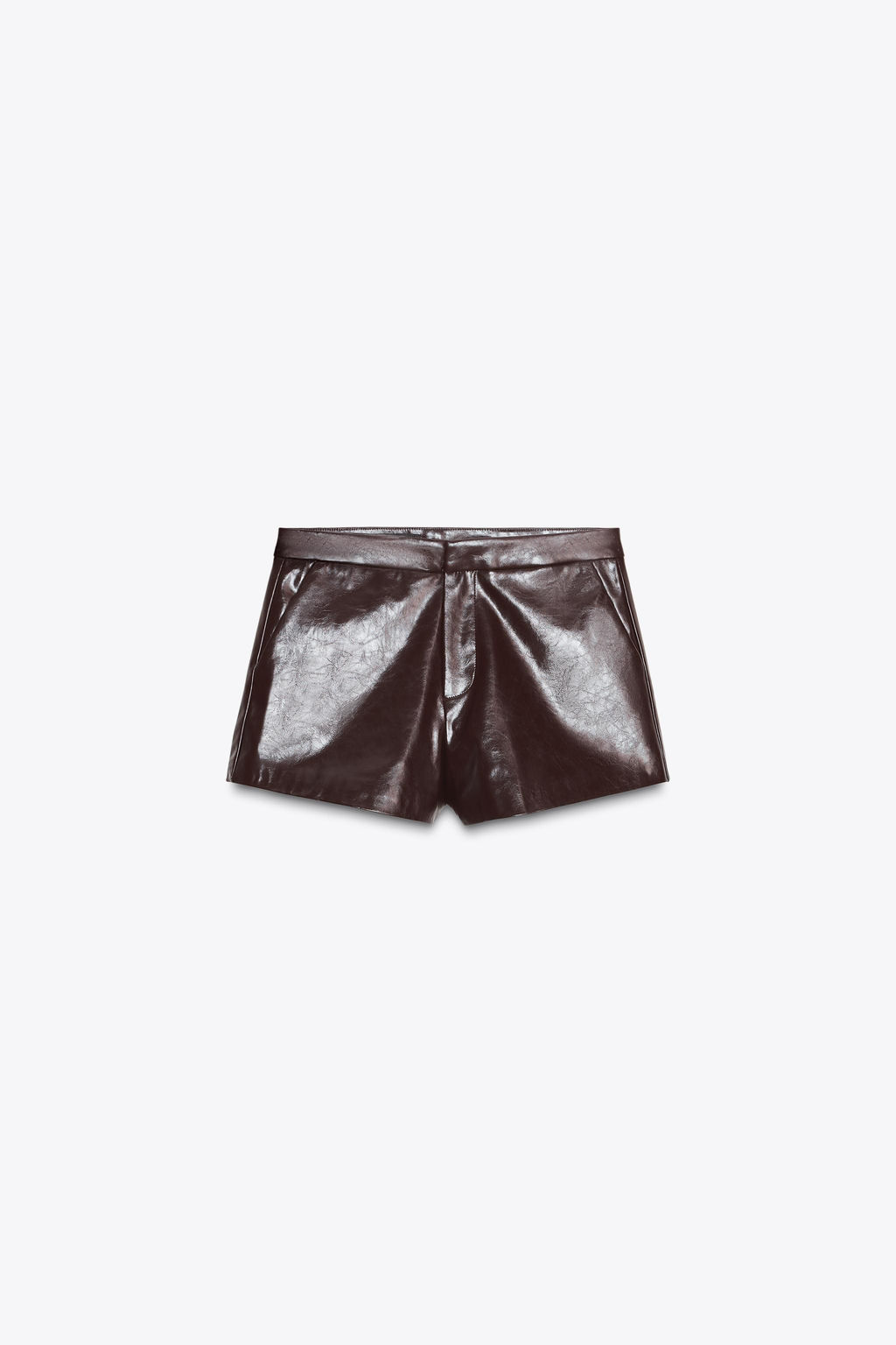 FAUX LEATHER SHORTS - Zara фото 6