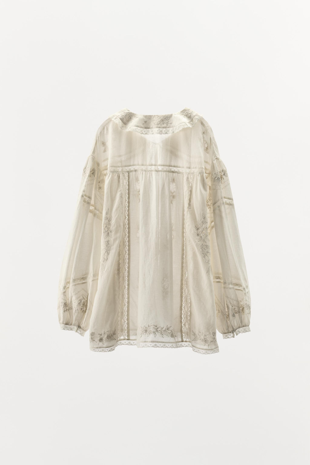 LIMITED EDITION EMBROIDERED FLORAL SHIRT - Zara фото 3