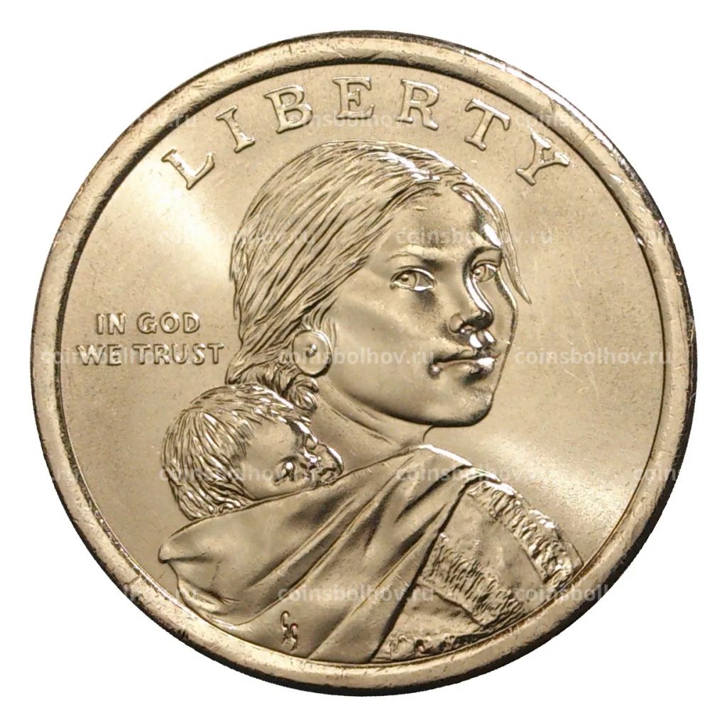 Монета 1 доллар 2018 года Р США Сакагавея  Джим Торп
