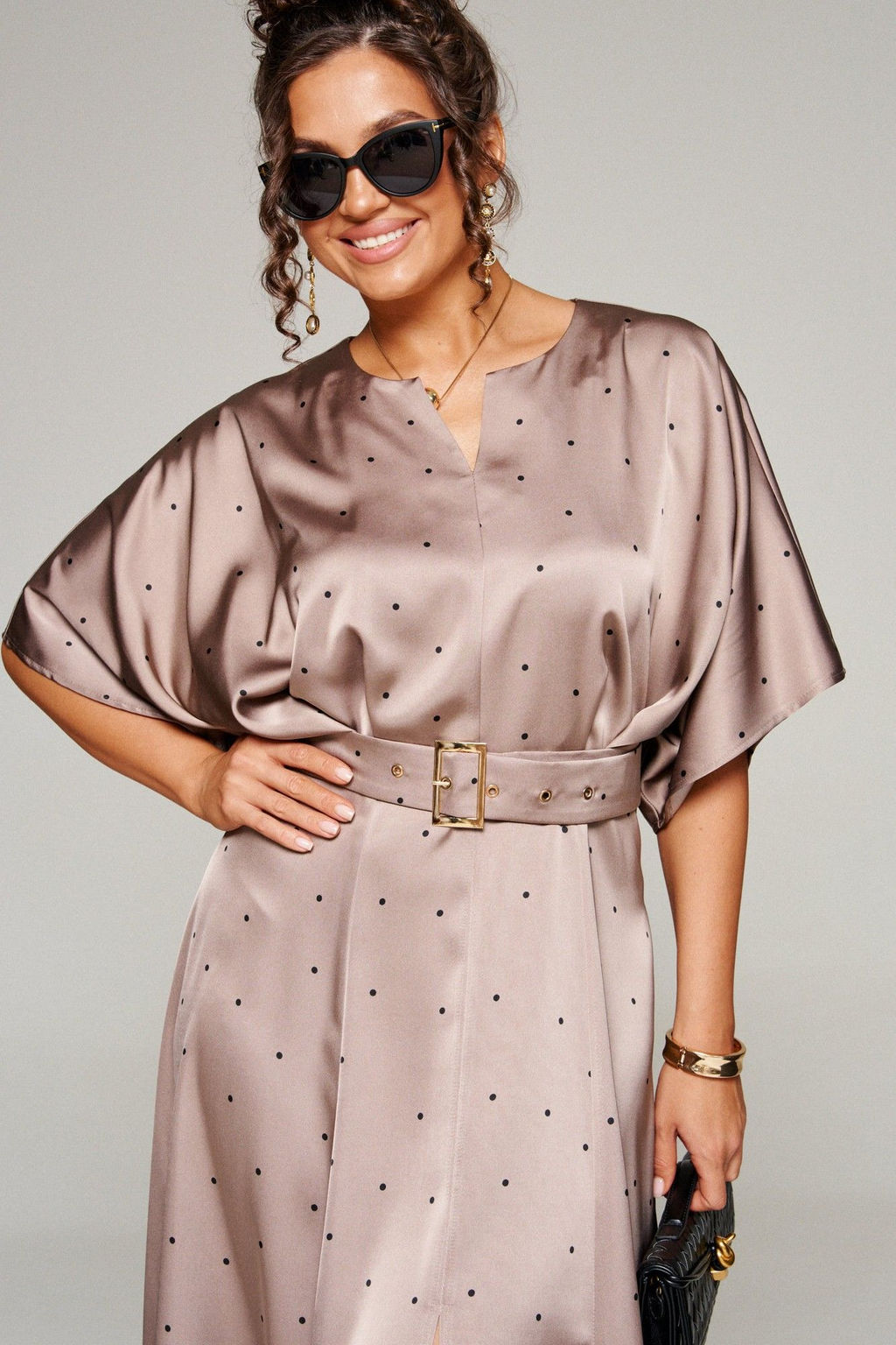 Платье 6342 какао+горох, Платье - B&F фото 6