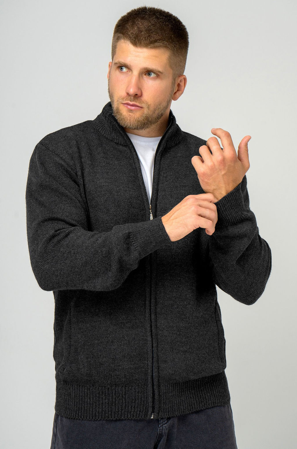 Мужской свитер на молнии Happyfox - Happy fox фото 11