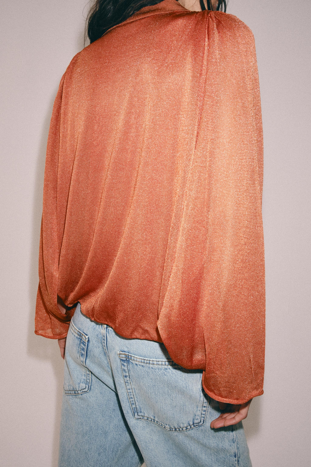 TOP PUNTO CUELLO POLO / Naranja - Zara фото 3