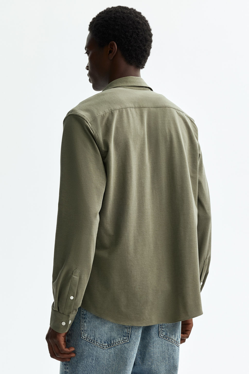 Camisa en tejido el?stico multidirecci?n Slim Fit - H&m фото 8
