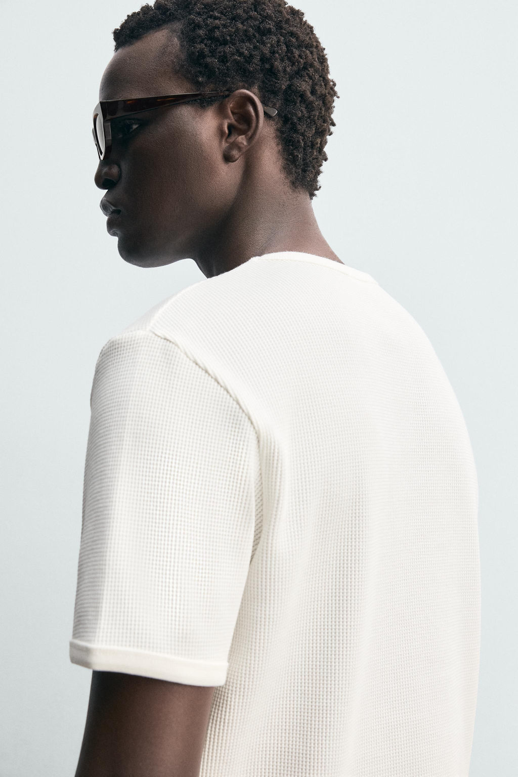WAFFLE-KNIT T-SHIRT - Zara фото 5