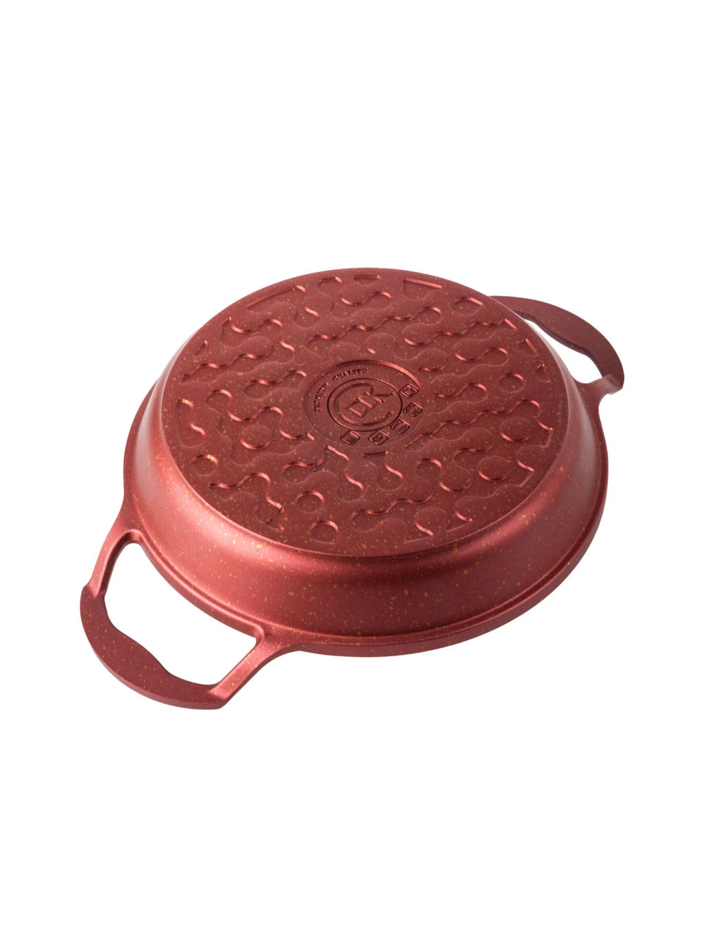 Омлетница без крышки 20х3,7 см (0,9 л) с АПП, цвет:бордровый металик, арт. 2050-MBRD-20. - D.L.K. фото 3