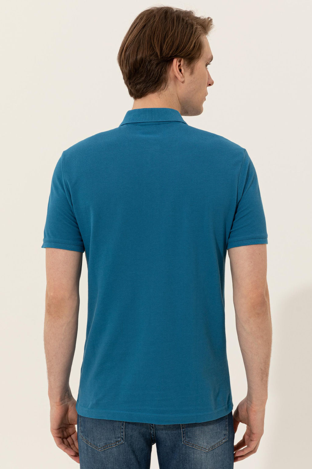 Мужская футболка Petrol Basic с воротником-поло Неожиданная скидка в корзине - U.s. polo assn фото 5