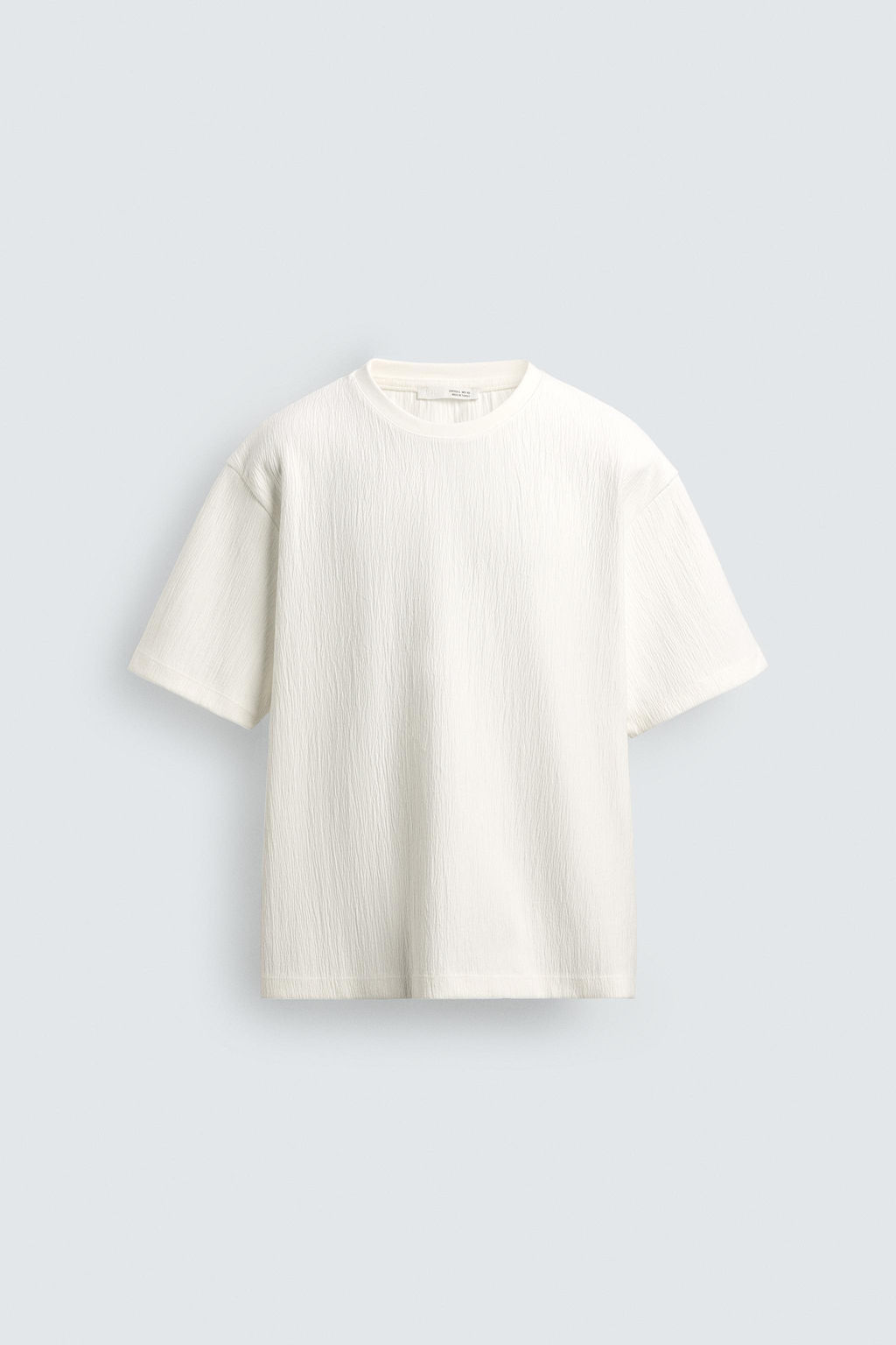 TEXTURED RELAXED FIT T-SHIRT - Zara фото 6