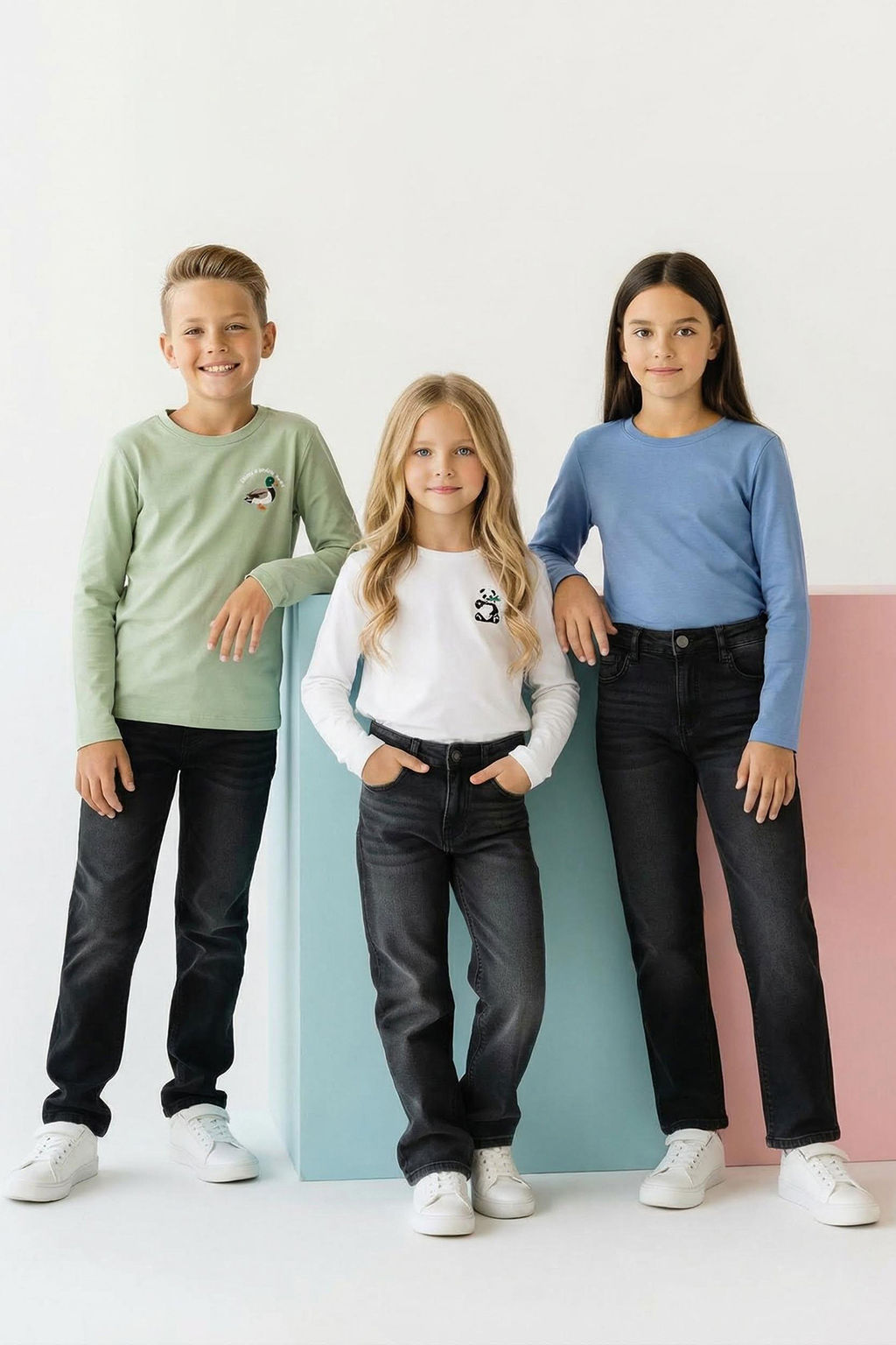 Turuncu-Yesil-Siyah 100%Pamuk 3lu Animal Bask? Regular Orme Unisex T-Shirt TKDAW26TS00009 - Trendyolmilla фото 8