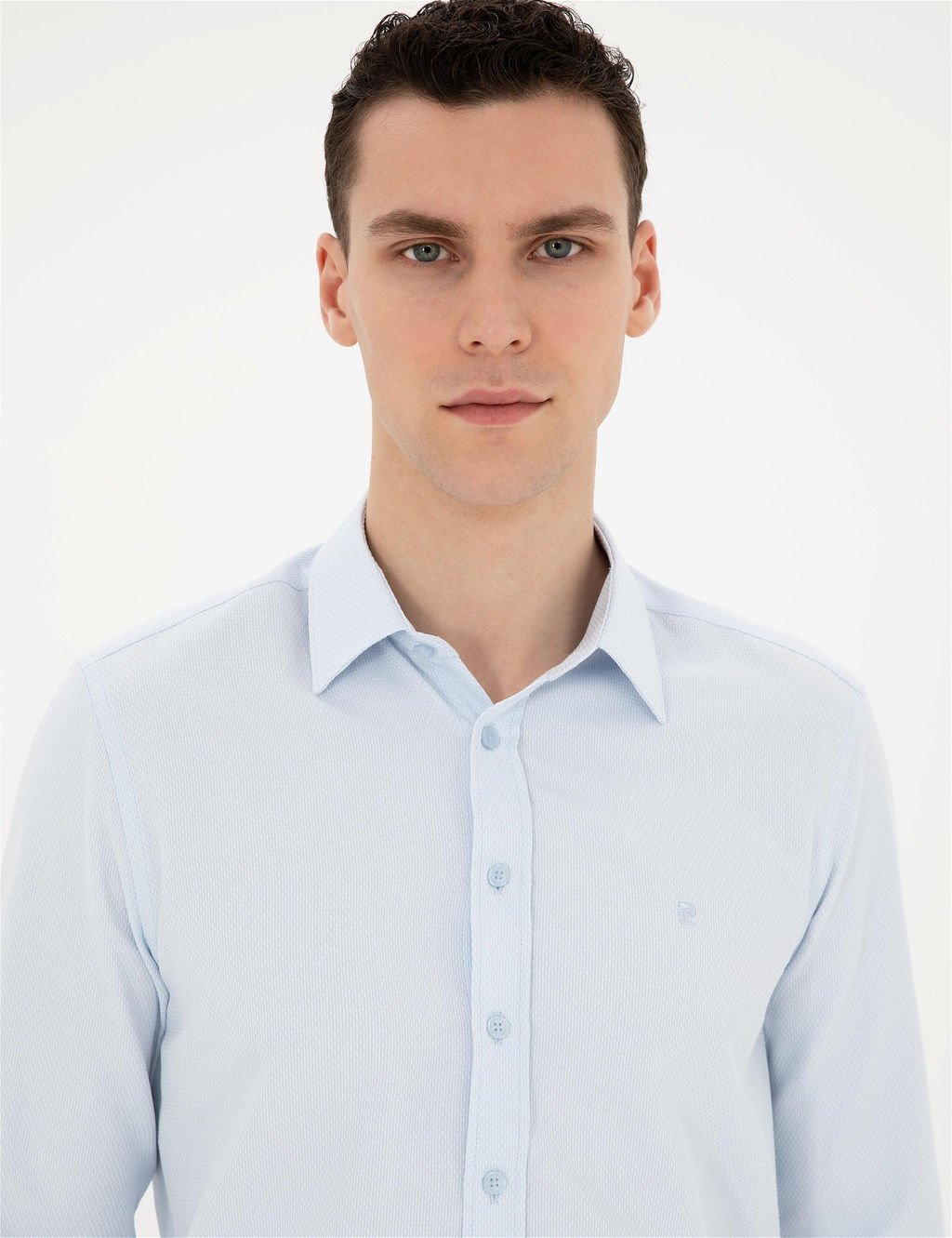 A__k Mavi Slim Fit Arm_rl_ Uzun Kollu G_mlek - Pierre cardin фото 2