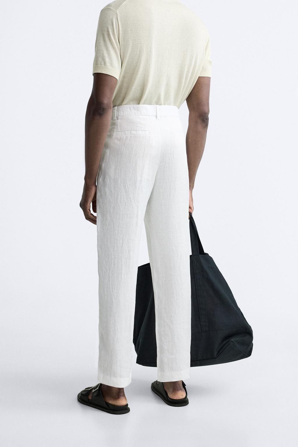 %100 KETEN PANTOLON - Zara фото 15