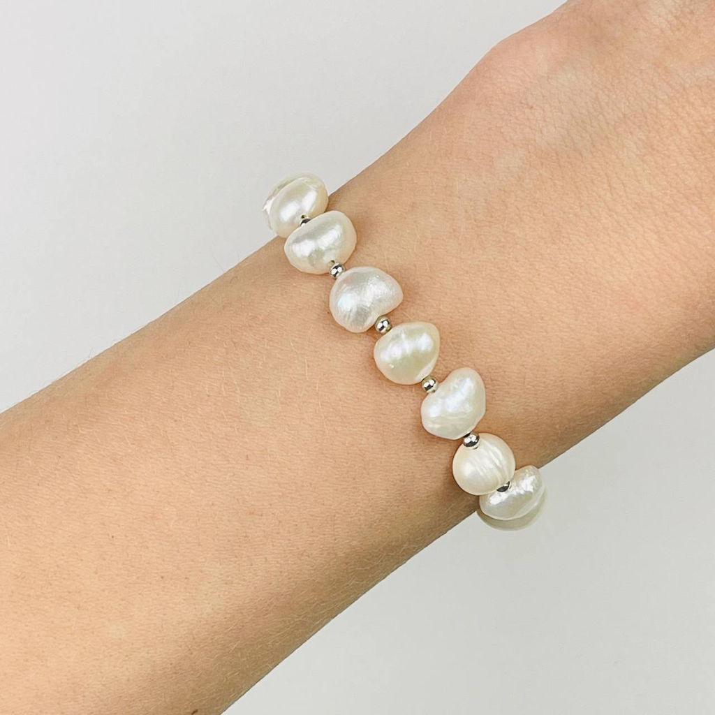 Браслет регулируемый из Жемчуга от 16 см