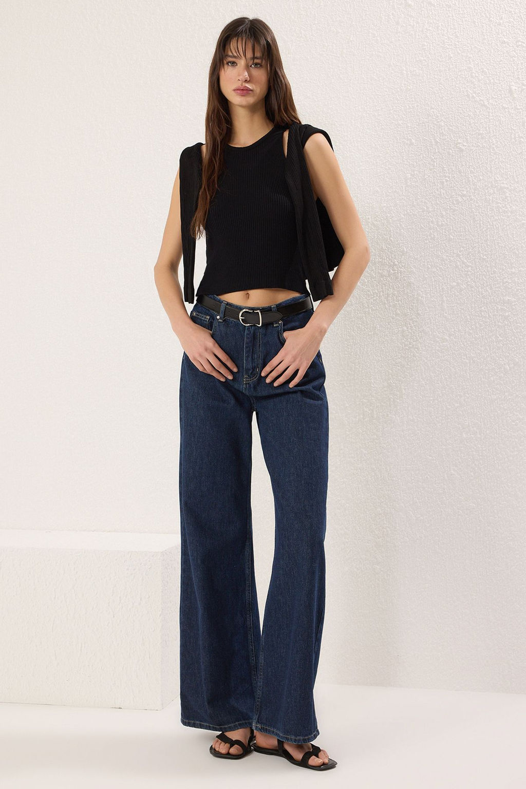 Ekru Fitilli Basic Triko Bluz TWOSS25BZ00489 - Trendyolmilla фото 5